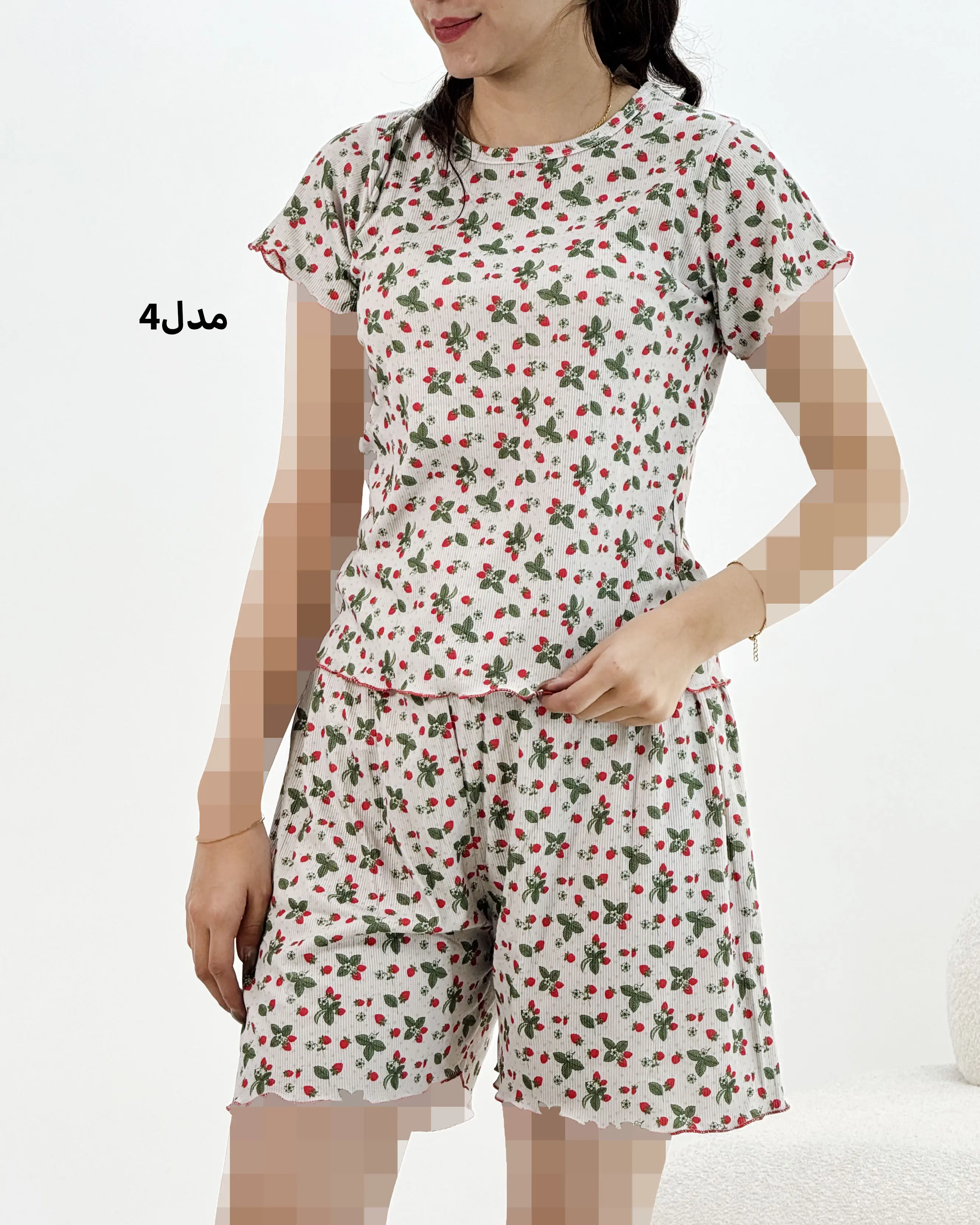 ست تیشرت و شورتک کبریتی بهار|آراسز